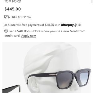 Tom Ford Black Sunglasses